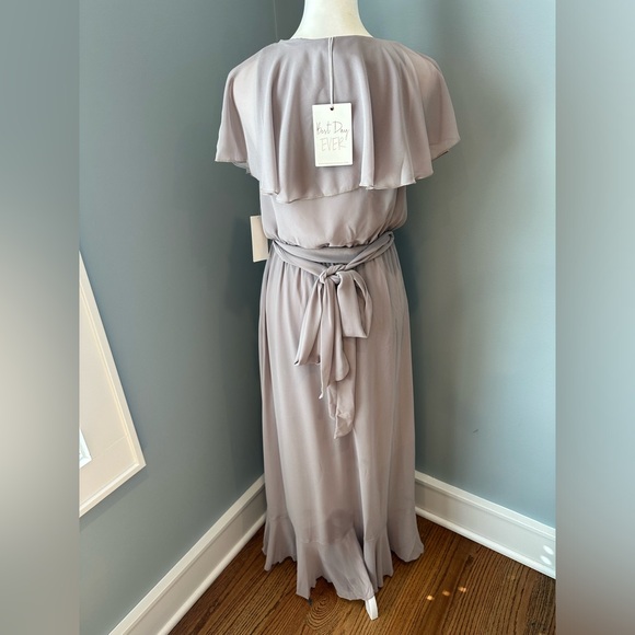 SHOW ME YOUR MUMU gray Jess Ruffle Midi Dress - Picture 5 of 7